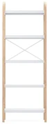 Umbra Bellwood opbergkast 26x61x170cm 5-laags Essenhout Wit/naturel 1016840-668