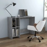 vidaXL Bureau 102,5x35x75 cm spaanplaat betongrijs