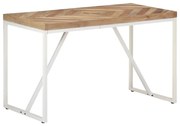 vidaXL Eettafel 120x60x76 cm massief acaciahout en mangohout