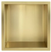 Mueller Gold inbouwnis 30x30x7cm geborsteld messing