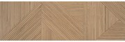Valence Stripes decor wandtegel 32x100cm bruin
