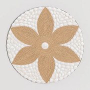 Ronde Wanddecoratie Ø40 Cm Van Yaktuc Touw Wit - Sklum