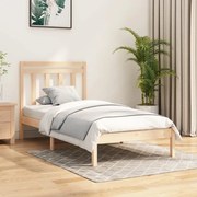 vidaXL Bedframe massief hout 75x190 cm 2FT6 Small Single