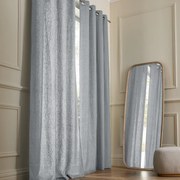 Gordijn in gewassen linnen met oogjes, Private