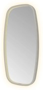 Hotbath &More Contour spiegel deens ovaal 40x80cm geborsteld gunmetal PVD
