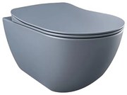 Creavit Hangend Toilet - 35.3x51cm - RVS Bidetsproeier - spoelrandloos - mat basalt FE322-00BM00E-0005