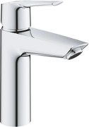 Grohe QuickFix Start M-size wastafelkraan met koude start en push-open waste chroom