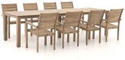 ROUGH-S 300cm dining tuinset 9-delig stapelbaar