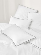 Perkal katoenen dekbedovertrek Daria met bies