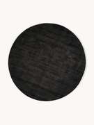 Rond handgeweven viscose vloerkleed Jane