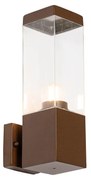 Moderne buiten wandlamp roestbruin - Malios