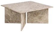 Marmeren Salontafel Vierkant Latte - 90 X 90cm.