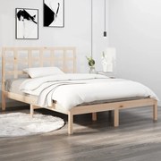 vidaXL Bedframe massief hout 140x190 cm