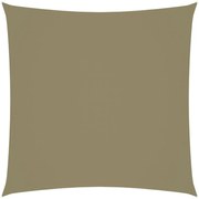 vidaXL Zonnescherm vierkant 3x3 m oxford stof beige