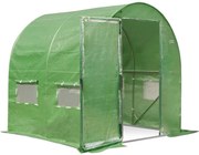 Folie tunnel 2x2m Garden Point groen met deur