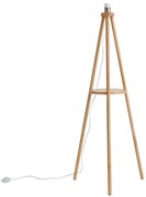 Scandinavische vloerlamp tripod hout - Lou