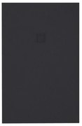 ZEZA Grade douchevloer - 80x190cm - antislip - antibacterieel - mineraalmarmer - rechthoek - mat zwart 400000000000019826