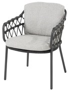 4 Seasons Outdoor Calpi tuinstoel Tuinstoel antraciet weerbestendig