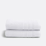 Set van 2 handdoeken in badstof 600 g/m2, Zavara