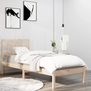 vidaXL Bedframe massief hout 75x190 cm 2FT6 Small Single