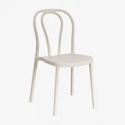 Stapelbare Eetkamerstoel In Polypropyleen Mizzi Tapioca Beige - Sklum