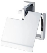 Haceka Edge Toiletrolhouder met klep chroom 1208678