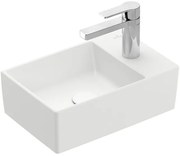 Villeroy & Boch Memento 2.0 fontein onderzijde geslepen 40x26cm zonder overloop 1 kraangat ceramic+ stone white 43234grw