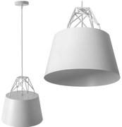 Hangende metalen witte plafondlamp APP423-1CP