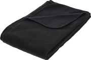 Atmosphera zwarte Polar Fleece Deken 125x150 cm - 180 g/m²