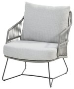 4 Seasons Outdoor Ancora loungestoel antraciet Silver Grey  Loungestoel    antraciet weerbestendig