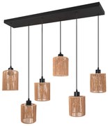 Hanglamp  APP1822-6CP NATURE BLACK