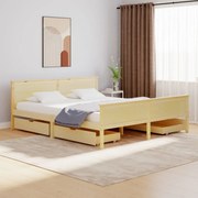 vidaXL Bedframe met 4 lades massief grenenhout 180x200 cm