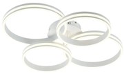 Plafondlamp wit incl. LED 3-staps dimbaar 4-lichts - Navara Design rond Binnenverlichting Lamp
