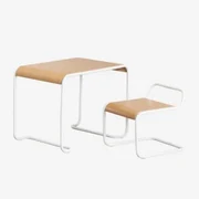 Markalany Kindertafel En Stoelenset Gardenia Wit - Sklum