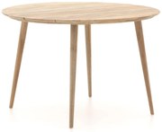 + 10% kassakorting | Tuin eettafel ROUGH | Rond | Tuintafel Teakhout | Ø115cm | 4 personen | Kees Smit Tuinmeubelen