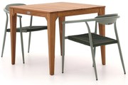 + 15% kassakorting | Diningset Manifesto  | 2 personen teakhout | Tuinset stapelbaar | 3-delig | Kees Smit Tuinmeubelen