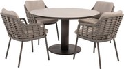 Sarah Puglia dining tuinset 120xH75 cm 5 delig keramiek terre Taste 4SO