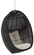 + 15% kassakorting | Hangstoel tuin | Manifesto Lucana | Wicker (vlechtwerk) | Zwart | Tuinstoel | Kees Smit Tuinmeubelen