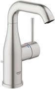 Grohe Essence New 1-gats wastafelmengkraan Supersteel