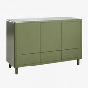 Michigan Stalen Dressoir Groen – Intens Olijf - Sklum