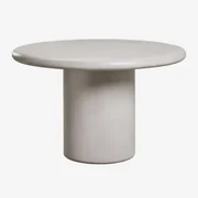 Ronde Eettafel In Cement Namara Grijs – Koel & Ø120 Cm - Sklum