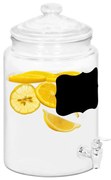 vidaXL Drankdispenser met sticker 5800 ml glas