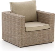 Lounge tuinstoel | Intenso Carpino | Wicker (vlechtwerk) | Taupe | Kees Smit Tuinmeubelen