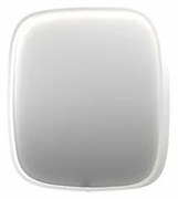 INK SP31 spiegel - 100x4x100cm contour in stalen kader incl dir LED - verwarming - color changing - dimbaar en schakelaar - mat wit 8409831