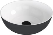 Polysan Banera waskom rond 39x14cm wit/antraciet mat