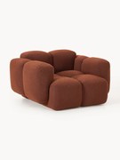 Loungefauteuil Tayla van bouclé