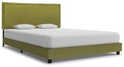 vidaXL Bedframe stof groen 120x200 cm