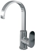 Brauer Chrome Edition ColdStart wastafelkraan hoog met draaibare platte uitloop model C chroom