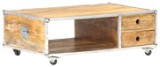 vidaXL Salontafel 89x59x33 cm massief ruw mangohout