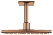 GROHE Rainshower SmartActive 310 Cube Hoofddouche - 31x31cm - 2 straalsoorten - plafondarm 14.2cm - geborsteld warm sunset 26481dl0